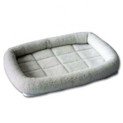 Cream Sherpa Bolster Pet Beds Cushion Dog Mat