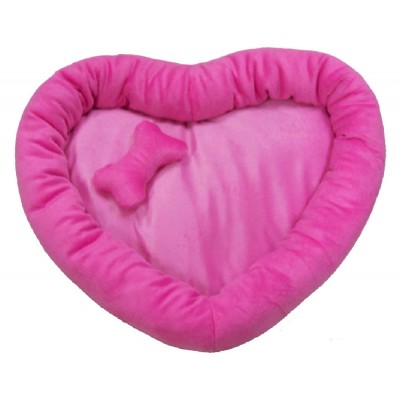 Soft Pet Bed Red Heart Shape Dog Bed